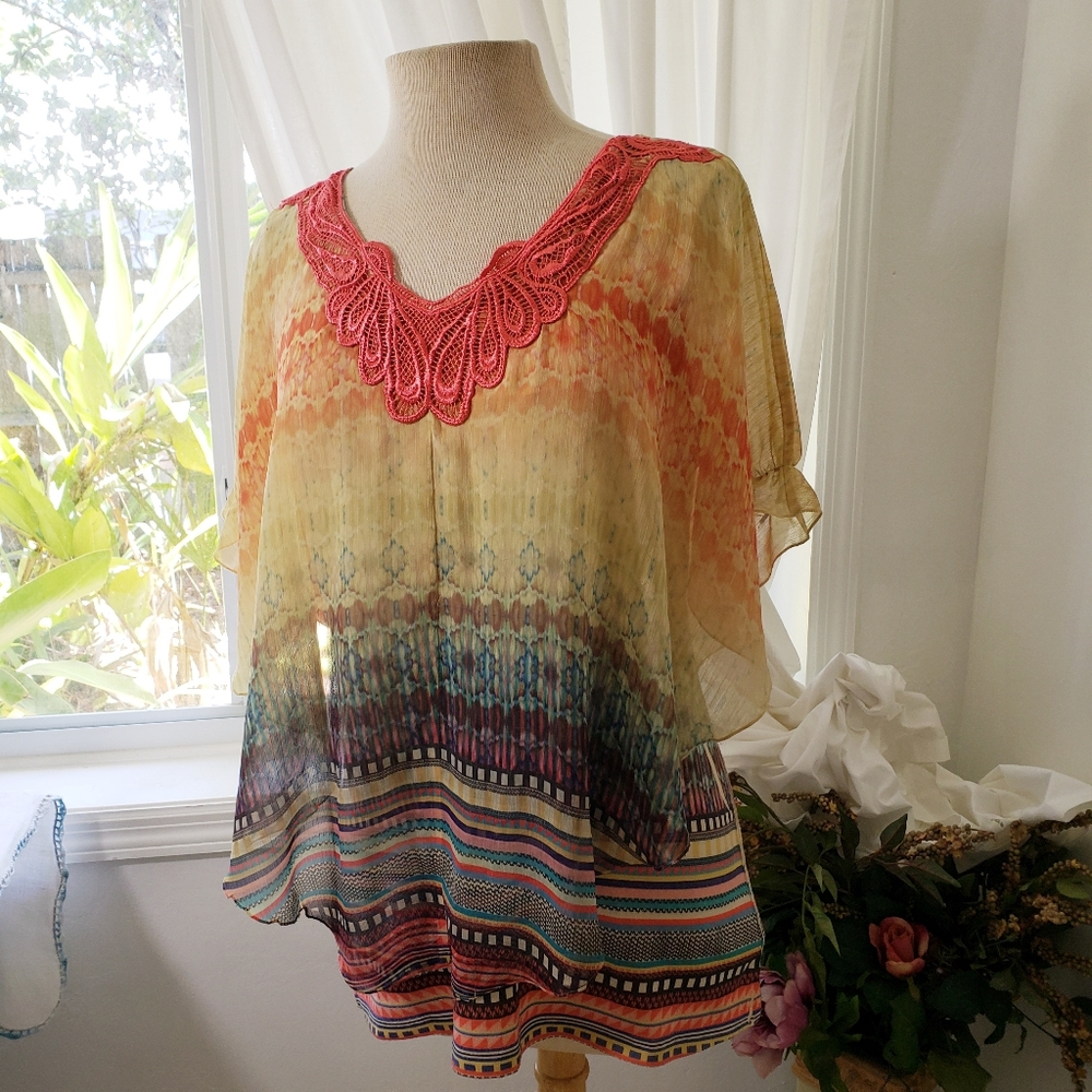 One World Butterfly Wing Blouse.